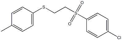 1-chloro-4-({2-[(4-methylphenyl)thio]ethyl}sulfonyl)benzene