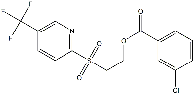 2-{[5-(trifluoromethyl)-2-pyridyl]sulfonyl}ethyl 3-chlorobenzoate