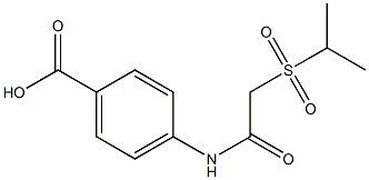 4-{[2-(isopropylsulfonyl)acetyl]amino}benzoic acid