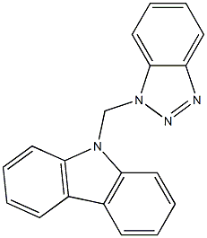 9-(1H-1,2,3-benzotriazol-1-ylmethyl)-9H-carbazole Structure