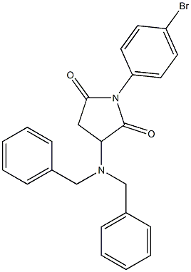 1-(4-bromophenyl)-3-(dibenzylamino)dihydro-1H-pyrrole-2,5-dione Structure