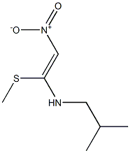 (Z)-N-isobutyl-1-(methylsulfanyl)-2-nitro-1-ethenamine Structure