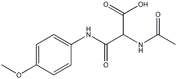 2-(acetylamino)-3-(4-methoxyanilino)-3-oxopropanoic acid