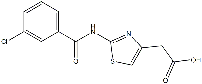 2-{2-[(3-chlorobenzoyl)amino]-1,3-thiazol-4-yl}acetic acid