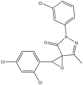 5-(3-chlorophenyl)-2-(2,4-dichlorophenyl)-7-methyl-1-oxa-5,6-diazaspiro[2.4]hept-6-en-4-one