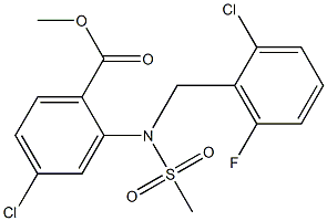 methyl 4-chloro-2-[(2-chloro-6-fluorobenzyl)(methylsulfonyl)amino]benzoate