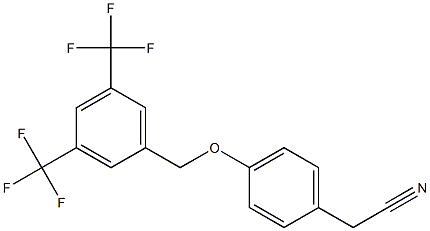 2-(4-{[3,5-di(trifluoromethyl)benzyl]oxy}phenyl)acetonitrile