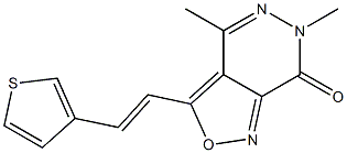 4,6-dimethyl-3-[2-(3-thienyl)vinyl]-6,7-dihydroisoxazolo[3,4-d]pyridazin-7-one