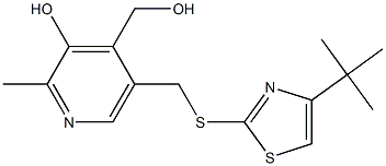 5-({[4-(tert-butyl)-1,3-thiazol-2-yl]thio}methyl)-4-(hydroxymethyl)-2-methylpyridin-3-ol
