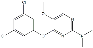 4-(3,5-dichlorophenoxy)-5-methoxy-N,N-dimethyl-2-pyrimidinamine