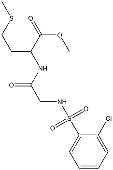 methyl 2-[(2-{[(2-chlorophenyl)sulfonyl]amino}acetyl)amino]-4-(methylsulfanyl)butanoate
