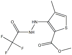methyl 4-methyl-3-[2-(2,2,2-trifluoroacetyl)hydrazino]thiophene-2-carboxylate