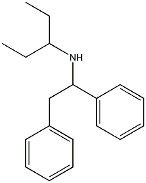 (1,2-diphenylethyl)(pentan-3-yl)amine Structure