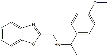 (1,3-benzothiazol-2-ylmethyl)[1-(4-methoxyphenyl)ethyl]amine