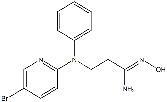 (1Z)-3-[(5-bromopyridin-2-yl)(phenyl)amino]-N'-hydroxypropanimidamide
