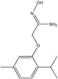(1Z)-N'-hydroxy-2-(2-isopropyl-5-methylphenoxy)ethanimidamide