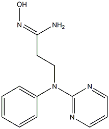 (1Z)-N'-hydroxy-3-[phenyl(pyrimidin-2-yl)amino]propanimidamide Structure