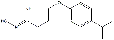 (1Z)-N'-hydroxy-4-(4-isopropylphenoxy)butanimidamide 结构式