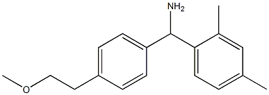 (2,4-dimethylphenyl)[4-(2-methoxyethyl)phenyl]methanamine|