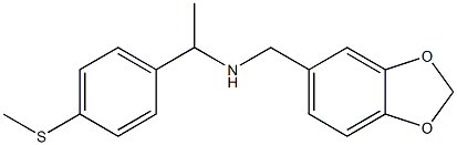 (2H-1,3-benzodioxol-5-ylmethyl)({1-[4-(methylsulfanyl)phenyl]ethyl})amine