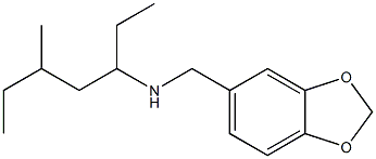 (2H-1,3-benzodioxol-5-ylmethyl)(5-methylheptan-3-yl)amine Structure