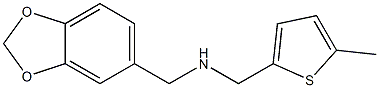 (2H-1,3-benzodioxol-5-ylmethyl)[(5-methylthiophen-2-yl)methyl]amine Structure