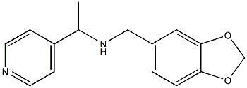 (2H-1,3-benzodioxol-5-ylmethyl)[1-(pyridin-4-yl)ethyl]amine Structure