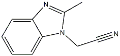 (2-methyl-1H-benzimidazol-1-yl)acetonitrile Structure