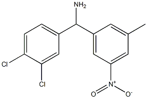 (3,4-dichlorophenyl)(3-methyl-5-nitrophenyl)methanamine