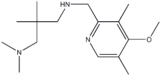 {2-[(dimethylamino)methyl]-2-methylpropyl}[(4-methoxy-3,5-dimethylpyridin-2-yl)methyl]amine