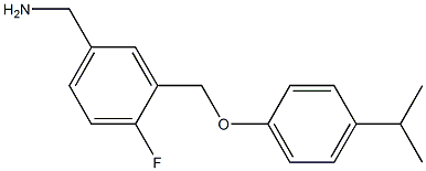 {4-fluoro-3-[4-(propan-2-yl)phenoxymethyl]phenyl}methanamine