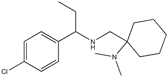 1-({[1-(4-chlorophenyl)propyl]amino}methyl)-N,N-dimethylcyclohexan-1-amine