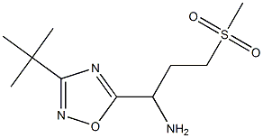 1-(3-tert-butyl-1,2,4-oxadiazol-5-yl)-3-methanesulfonylpropan-1-amine