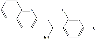 1-(4-chloro-2-fluorophenyl)-2-(quinolin-2-yl)ethan-1-amine