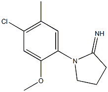 1-(4-chloro-2-methoxy-5-methylphenyl)pyrrolidin-2-imine