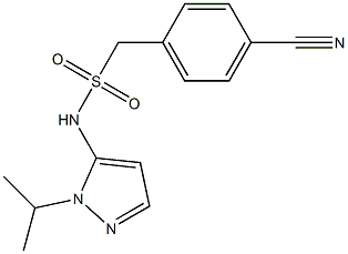 1-(4-cyanophenyl)-N-[1-(propan-2-yl)-1H-pyrazol-5-yl]methanesulfonamide