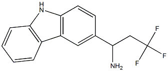 1-(9H-carbazol-3-yl)-3,3,3-trifluoropropan-1-amine 结构式