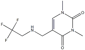 1,3-dimethyl-5-{[(2,2,2-trifluoroethyl)amino]methyl}-1,2,3,4-tetrahydropyrimidine-2,4-dione