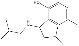 1,7-dimethyl-3-[(2-methylpropyl)amino]-2,3-dihydro-1H-inden-4-ol