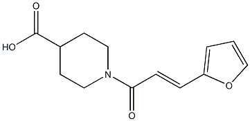 1-[(2E)-3-(2-furyl)prop-2-enoyl]piperidine-4-carboxylic acid