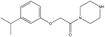 1-[(3-isopropylphenoxy)acetyl]piperazine