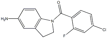1-[(4-chloro-2-fluorophenyl)carbonyl]-2,3-dihydro-1H-indol-5-amine