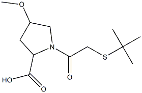 1-[2-(tert-butylsulfanyl)acetyl]-4-methoxypyrrolidine-2-carboxylic acid