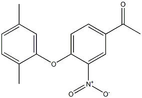 1-[4-(2,5-dimethylphenoxy)-3-nitrophenyl]ethan-1-one