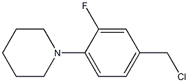 1-[4-(chloromethyl)-2-fluorophenyl]piperidine