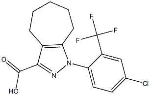 1-[4-chloro-2-(trifluoromethyl)phenyl]-1,4,5,6,7,8-hexahydrocyclohepta[c]pyrazole-3-carboxylic acid