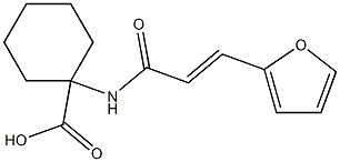 1-{[(2E)-3-(2-furyl)prop-2-enoyl]amino}cyclohexanecarboxylic acid