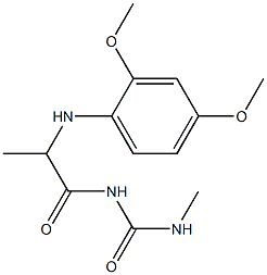 1-{2-[(2,4-dimethoxyphenyl)amino]propanoyl}-3-methylurea