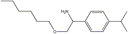 2-(hexyloxy)-1-[4-(propan-2-yl)phenyl]ethan-1-amine Structure