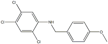 2,4,5-trichloro-N-[(4-methoxyphenyl)methyl]aniline|